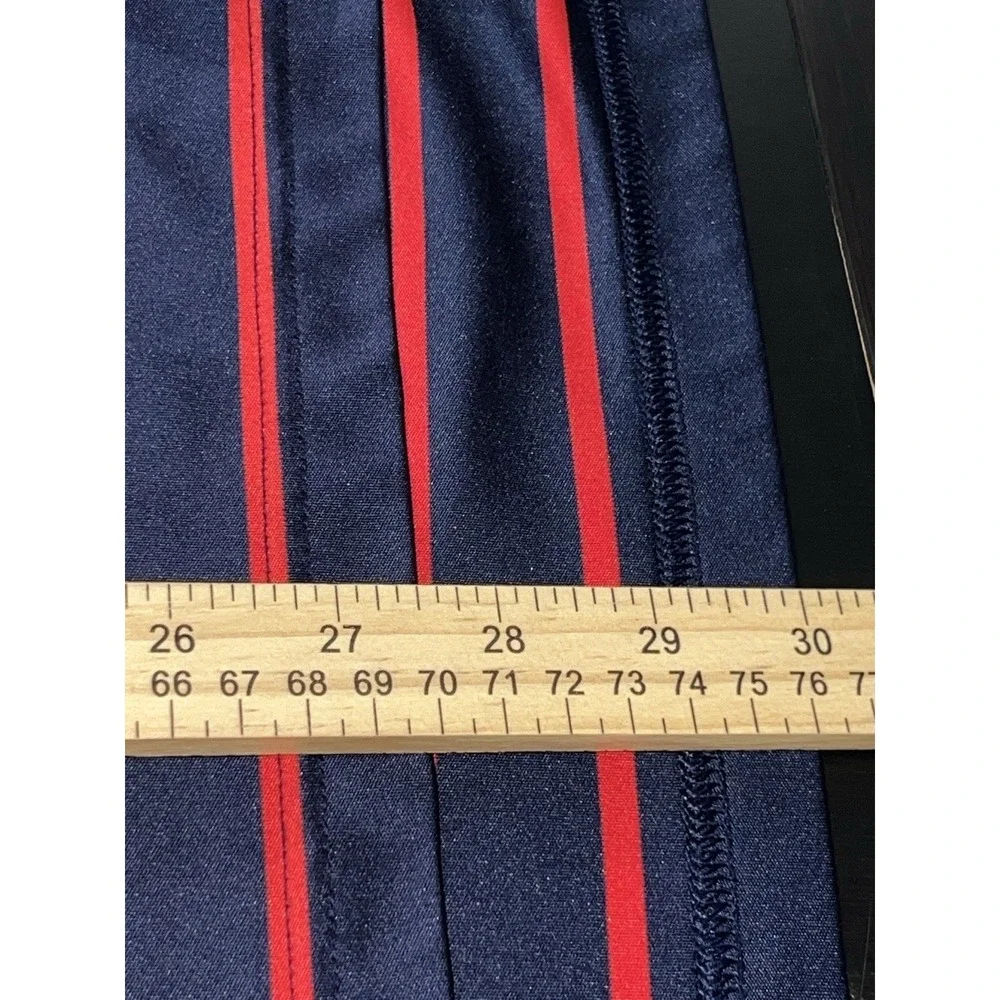 Polo Golf Ralph Lauren Mens XL Red Blue Striped Polo Shinning Rock Logo Preppy